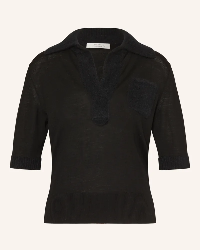 Dorothee Schumacher Strickshirt MERINO ROMANCE aus Cashmere Schwarz