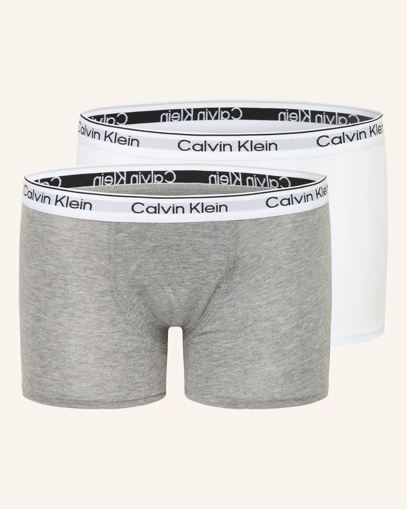 Calvin Klein 2er-Pack Boxershorts Icon Cotton Stretch grau Grau