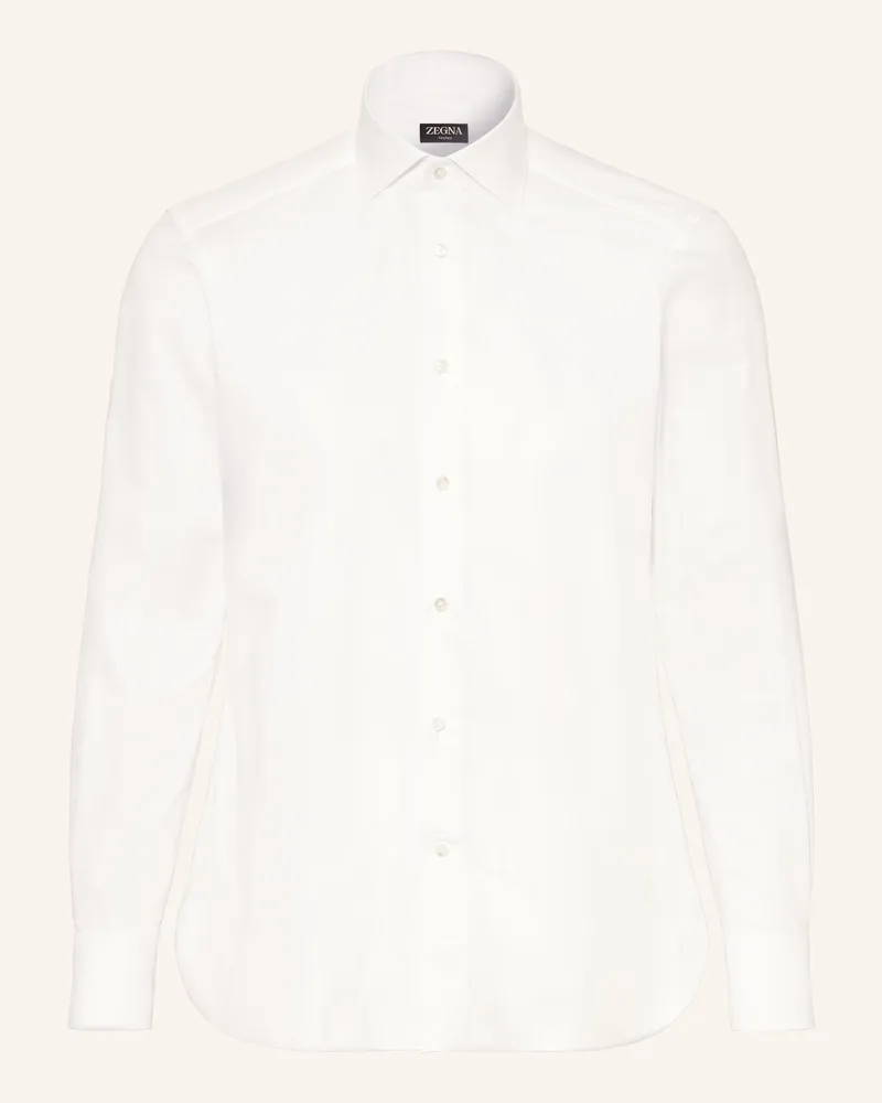 Ermenegildo Zegna Hemd TROFEO™ Slim Fit Weiss
