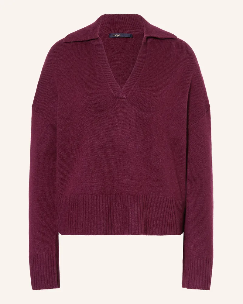 Maje Pullover Dunkelrot