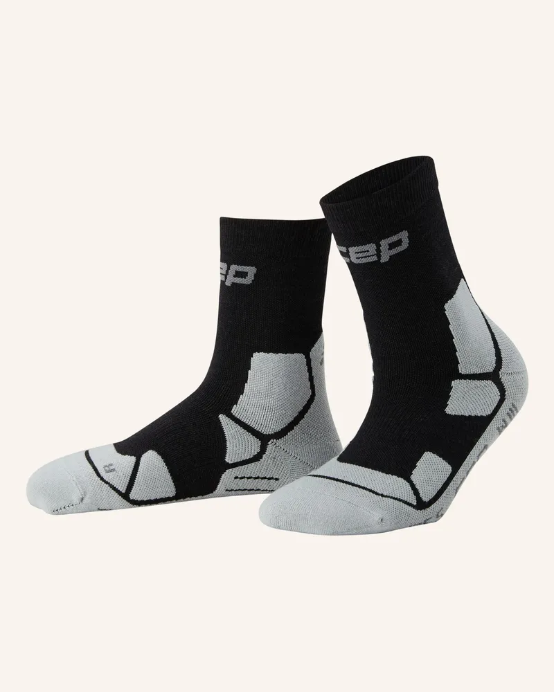 CEP Trekking-Socken Hiking Mid Cushion Mid Cut schwarz Schwarz