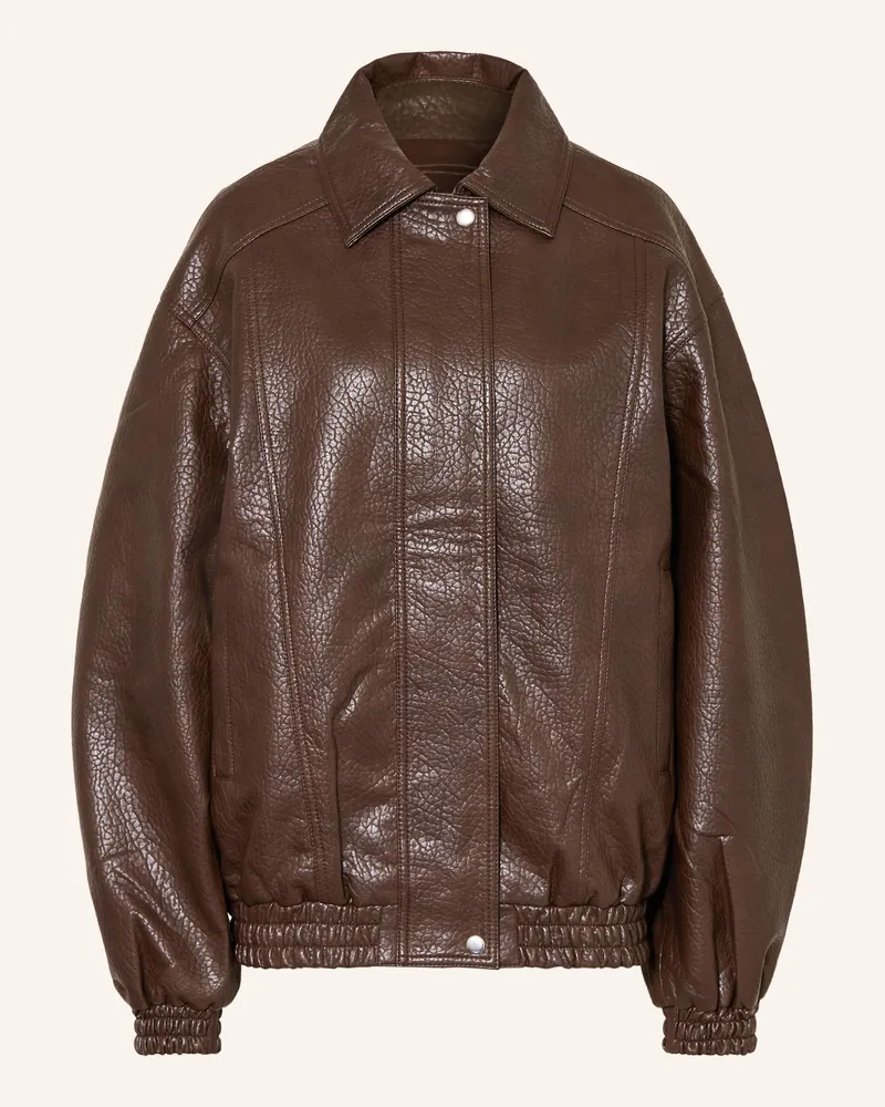FRANKIE Shop Jacke Prescott In Lederoptik braun Braun