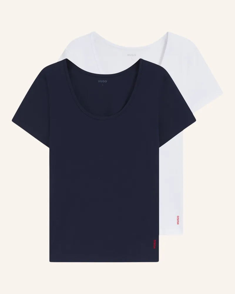 HUGO BOSS Unterwäsche Top TWIN T-SHIRT RN Regular Fit Blau