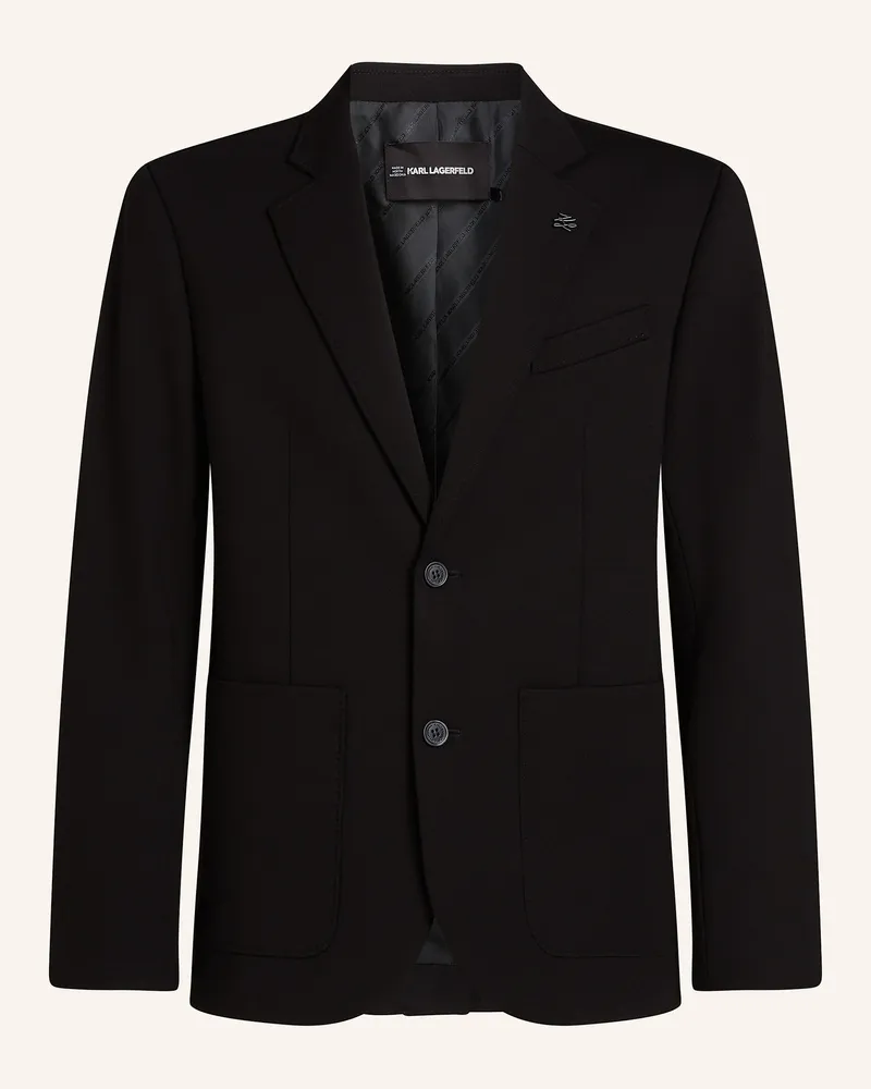 Karl Lagerfeld Sakko schwarz Schwarz