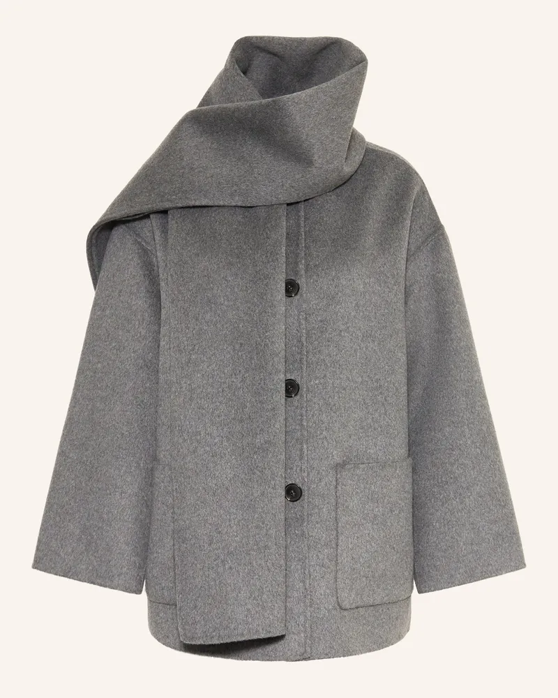 Marc O'Polo Jacke mit abnehmbarem Kragen Grau