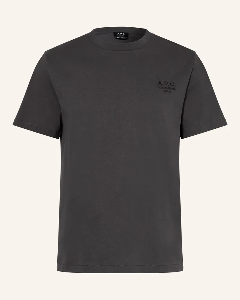 A.P.C. T-Shirt schwarz Dunkelgrau