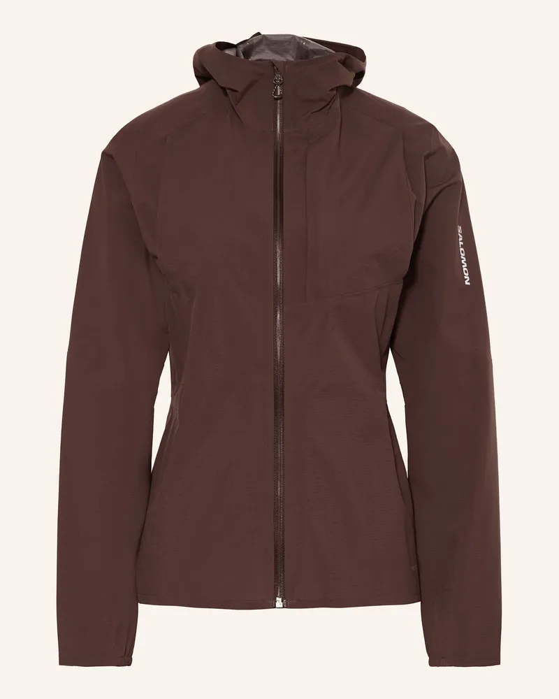 Salomon Laufjacke BONATTI TRAIL Dunkelbraun