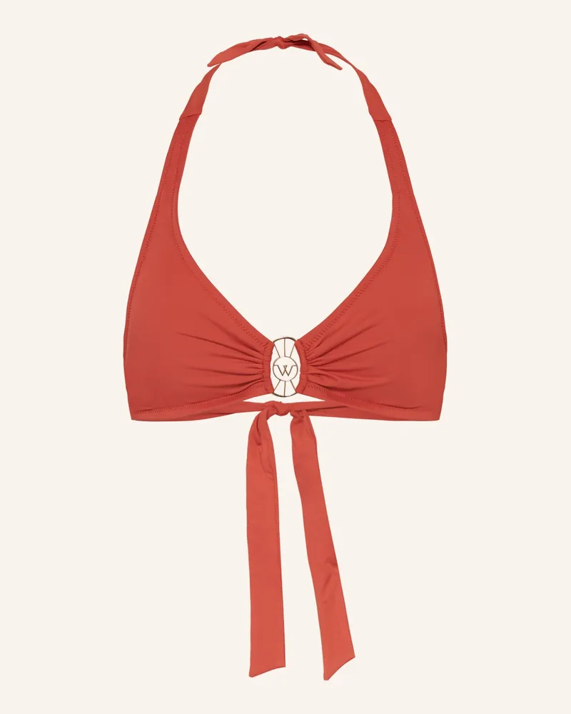 watercult Neckholder-Bikini-Top THE ESSENTIALS Braun