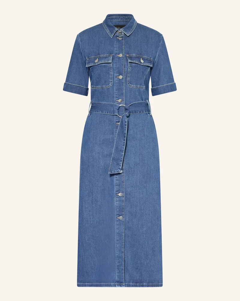 S.Oliver Hemdblusenkleid in Jeansoptik Blau