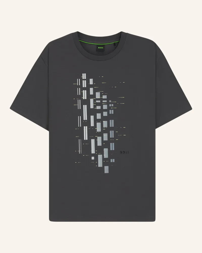 HUGO BOSS T-Shirt TEE GRX ZONE Regular Fit Dunkelgrau