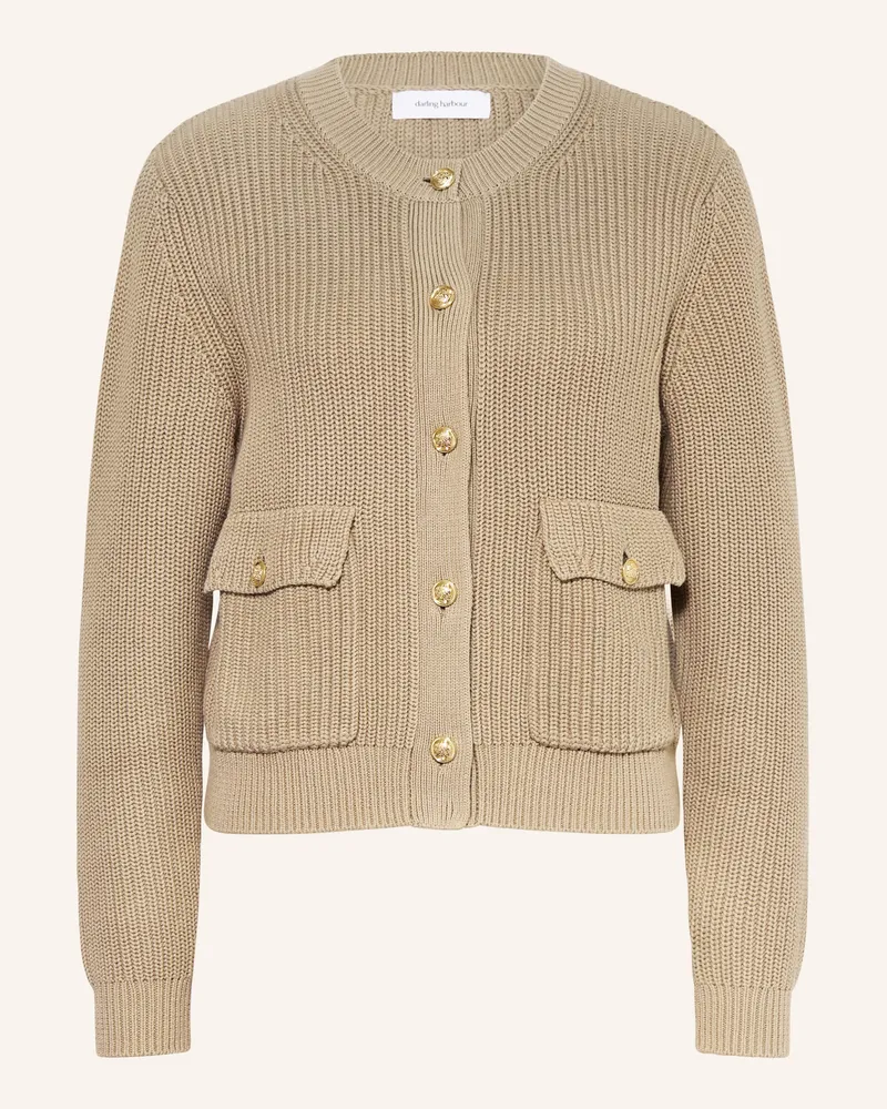 Darling Harbour Strickjacke beige Taupe