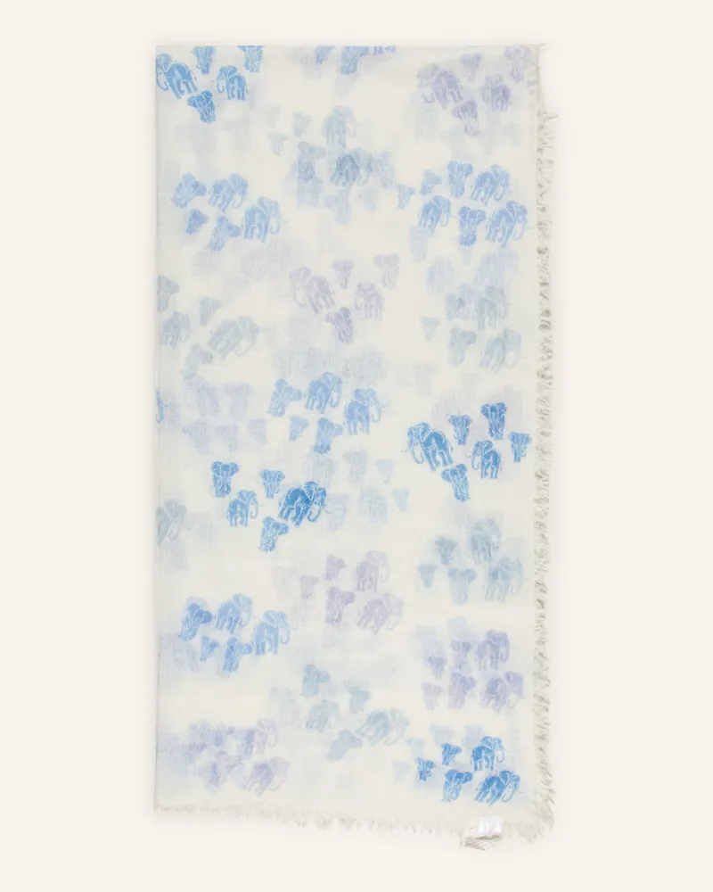 hemisphere Schal blau Creme