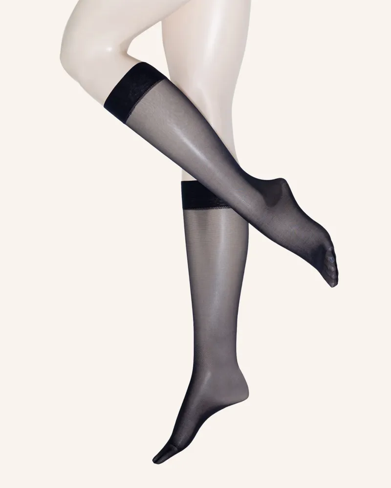 Wolford Fein-Kniestrümpfe Satin Touch blau 5280