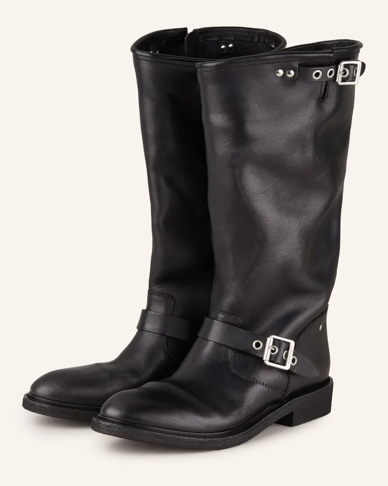 Golden Goose Biker Boots schwarz Schwarz
