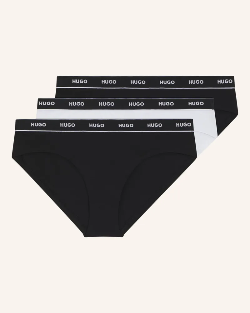 HUGO BOSS Slip Triplet Brief Stripe rot Schwarz