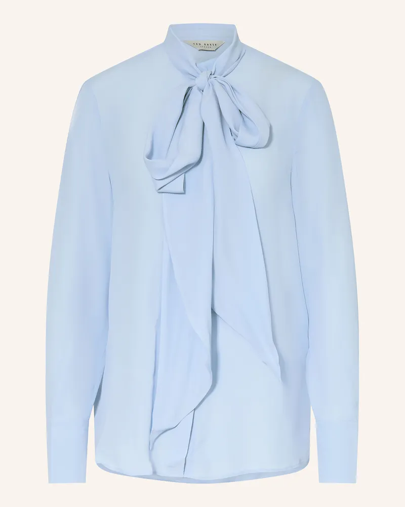 Ted Baker Schluppenbluse ZAKIIA mit Seide Hellblau