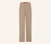 Hose Im Jogging-Stil Regular Fit beige