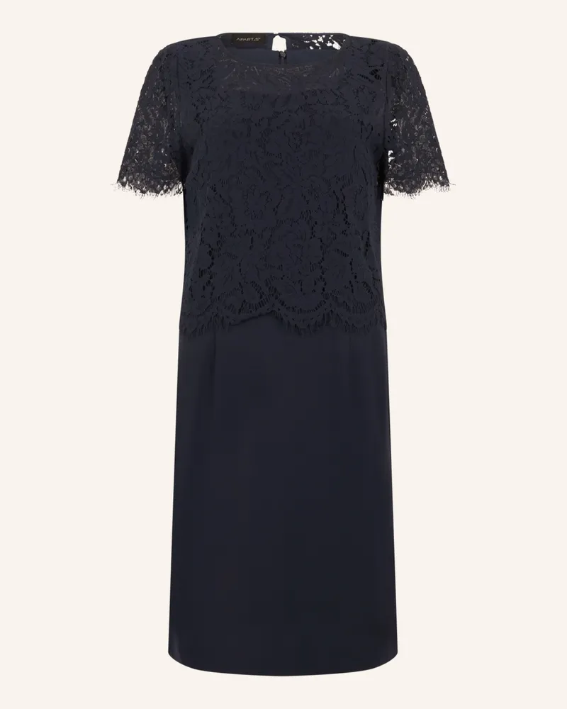 Apart Etuikleid Mit Spitzenjäckchen blau Dunkelblau