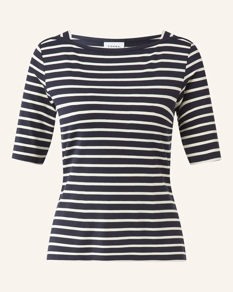 COMMA T-Shirt blau Dunkelblau