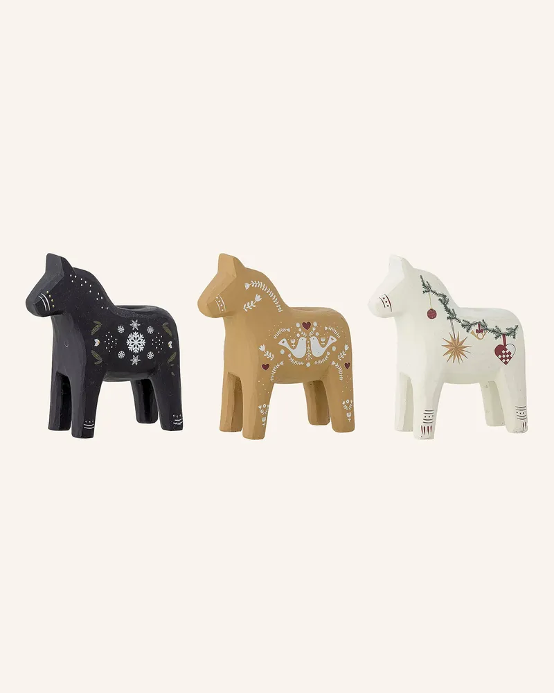 Bloomingville 3-tlg. Set Kerzenhalter SIFFER Schwarz