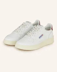 AUTRY Sneaker MEDALIST LOW - WEISS/ DUNKELROT Weiss