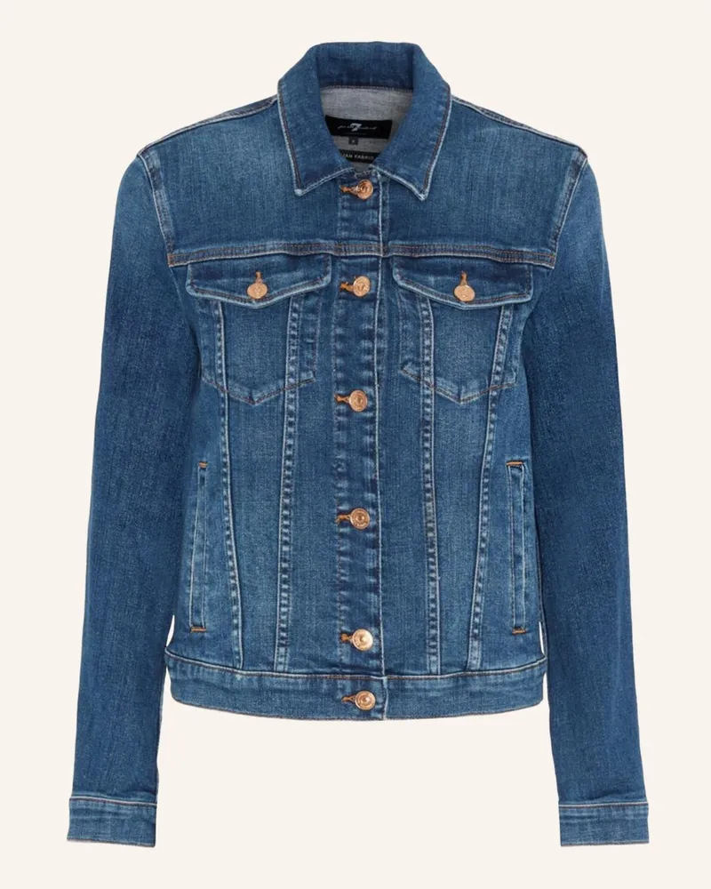 7 for all mankind MODERN TRUCKER Jacket Jacket Blau