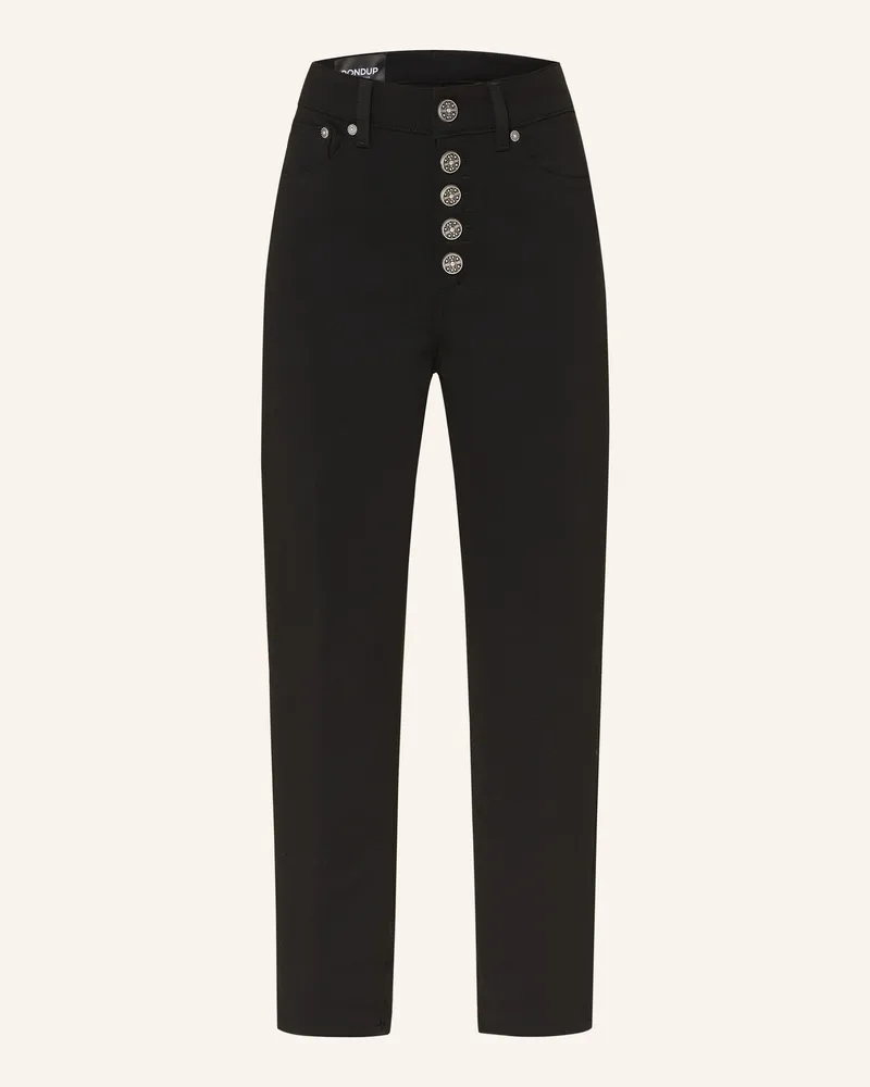 Dondup 7/8-Hose aus Jersey mit Schmucksteinen Schwarz