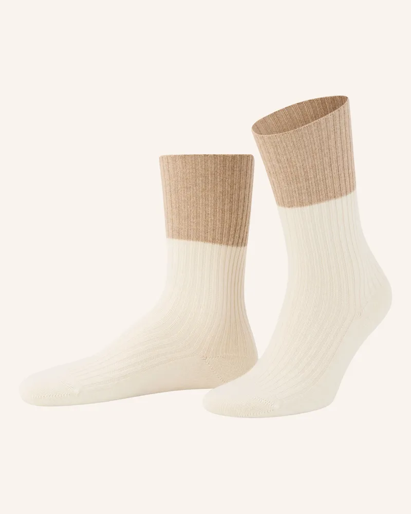 Falke Strümpfe Cosy Wool Mit Glitzergarn weiss 2040