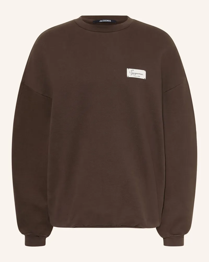 Jacquemus Sweatshirt Le Sweatshirt Montaigne braun Dunkelbraun