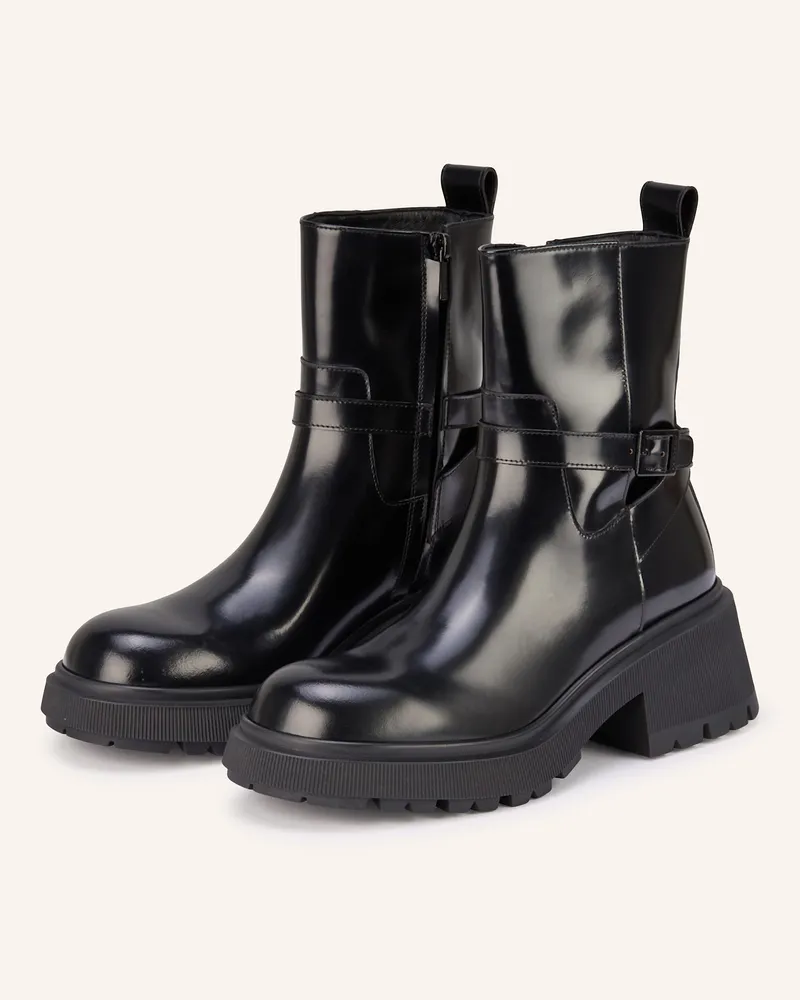 Jimmy Choo Biker Boots Conny Flat schwarz Schwarz