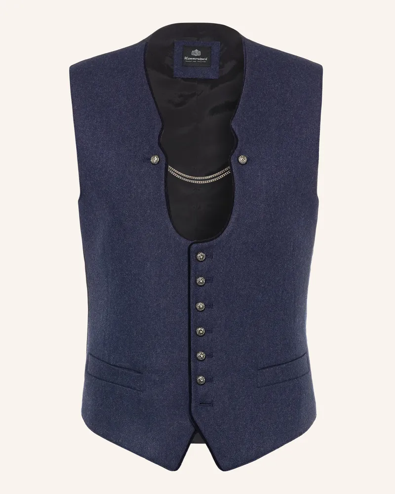 Hammerschmid Trachtenweste Vizenz Slim Fit blau Dunkelblau