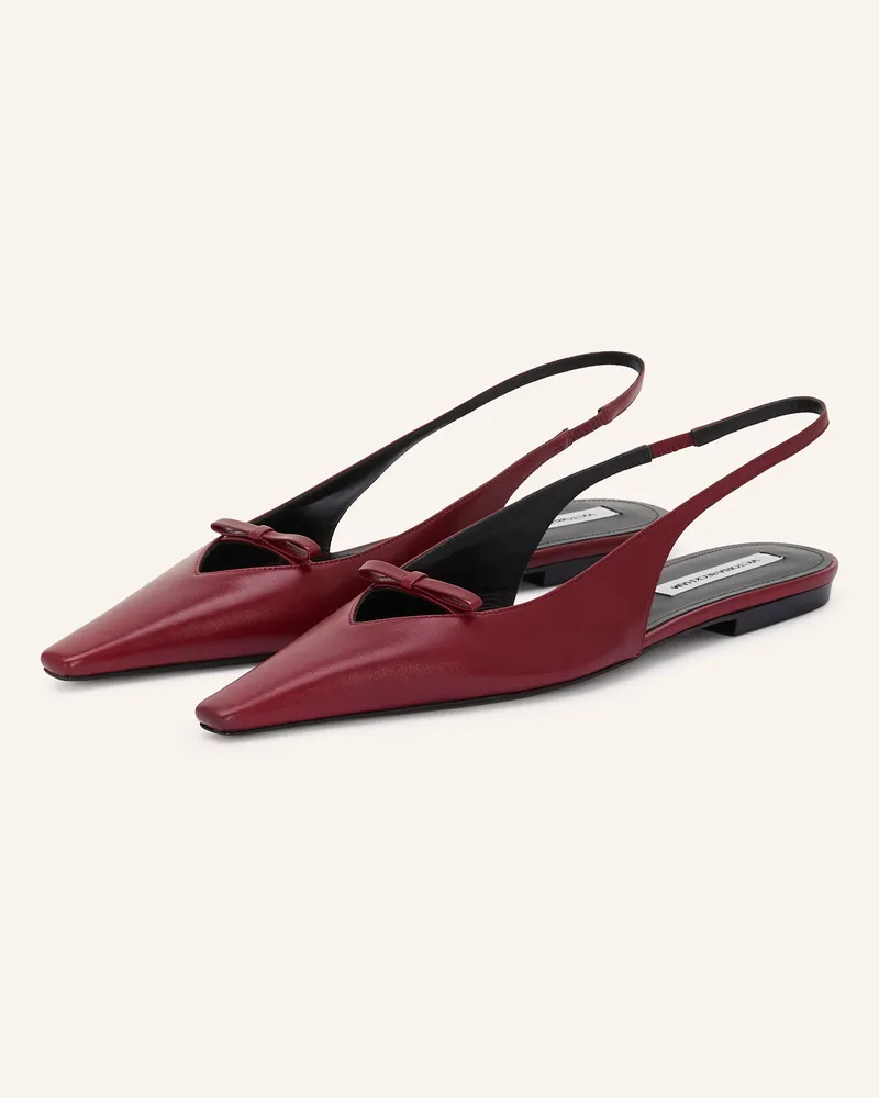 Victoria Beckham Slingballerinas Dunkelrot