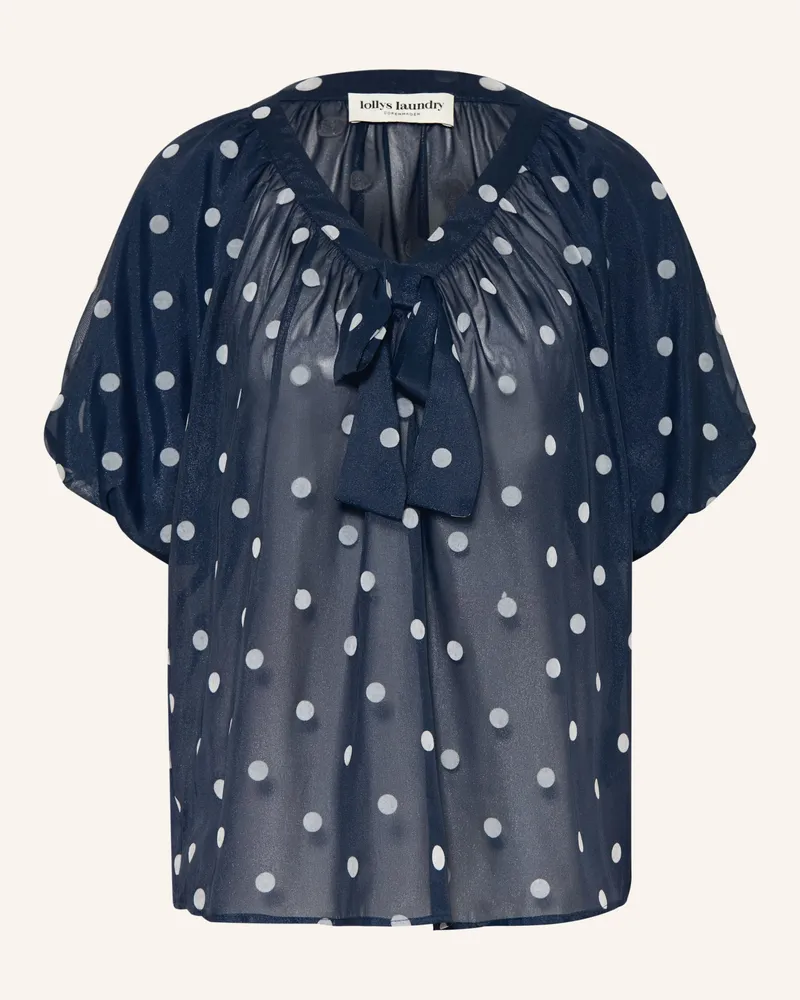 Lollys Laundry Blusenshirt Pinell blau Dunkelblau