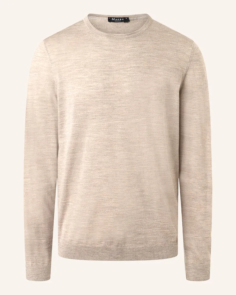 Maerz Pullover aus Merinowolle Camel