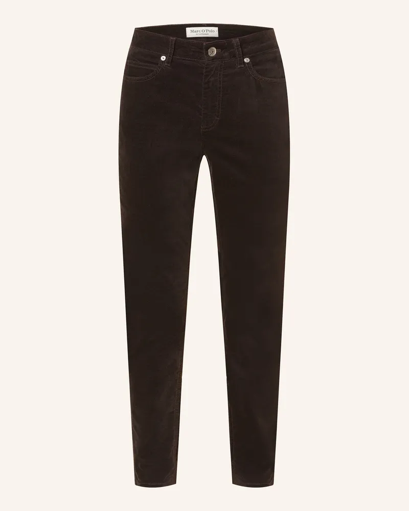Marc O'Polo Skinny Jeans braun Dunkelbraun