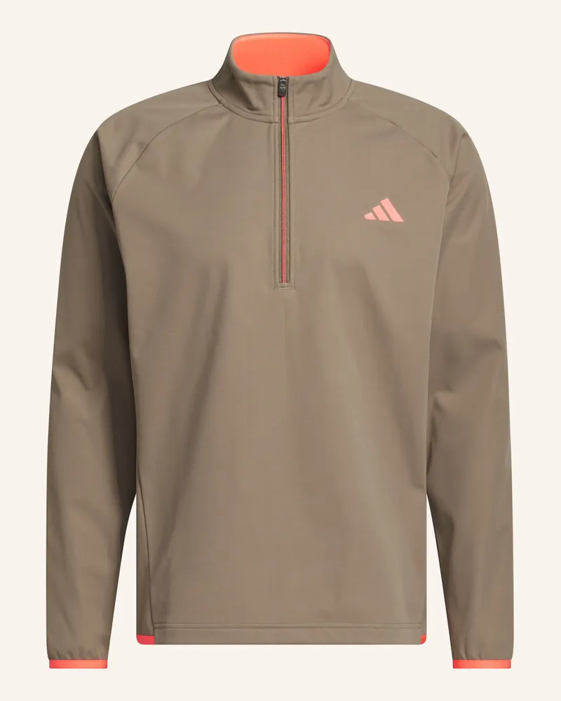 adidas ultimate365 Strapazierfähiges Wasser- Und Windabweisendes Sweatshirt, Reissverschluss Bis Zur Brust beige Khaki