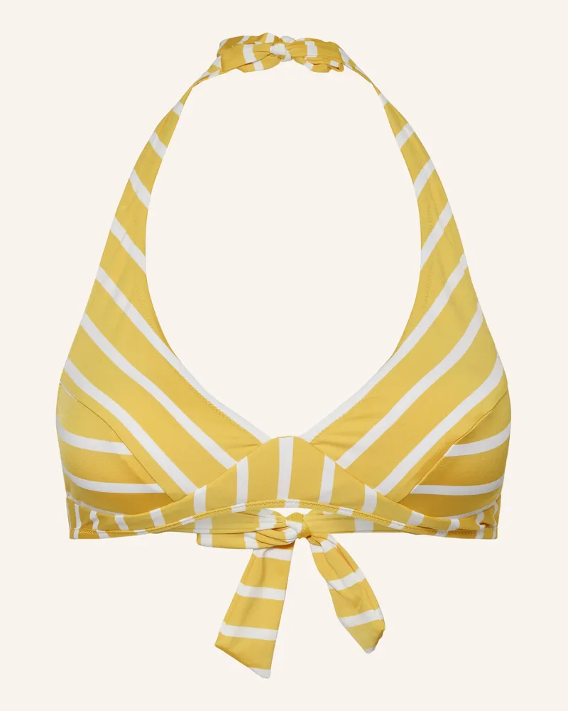 Lidea Neckholder-Bikini-Top Bay Games Zum Wenden gelb Gelb