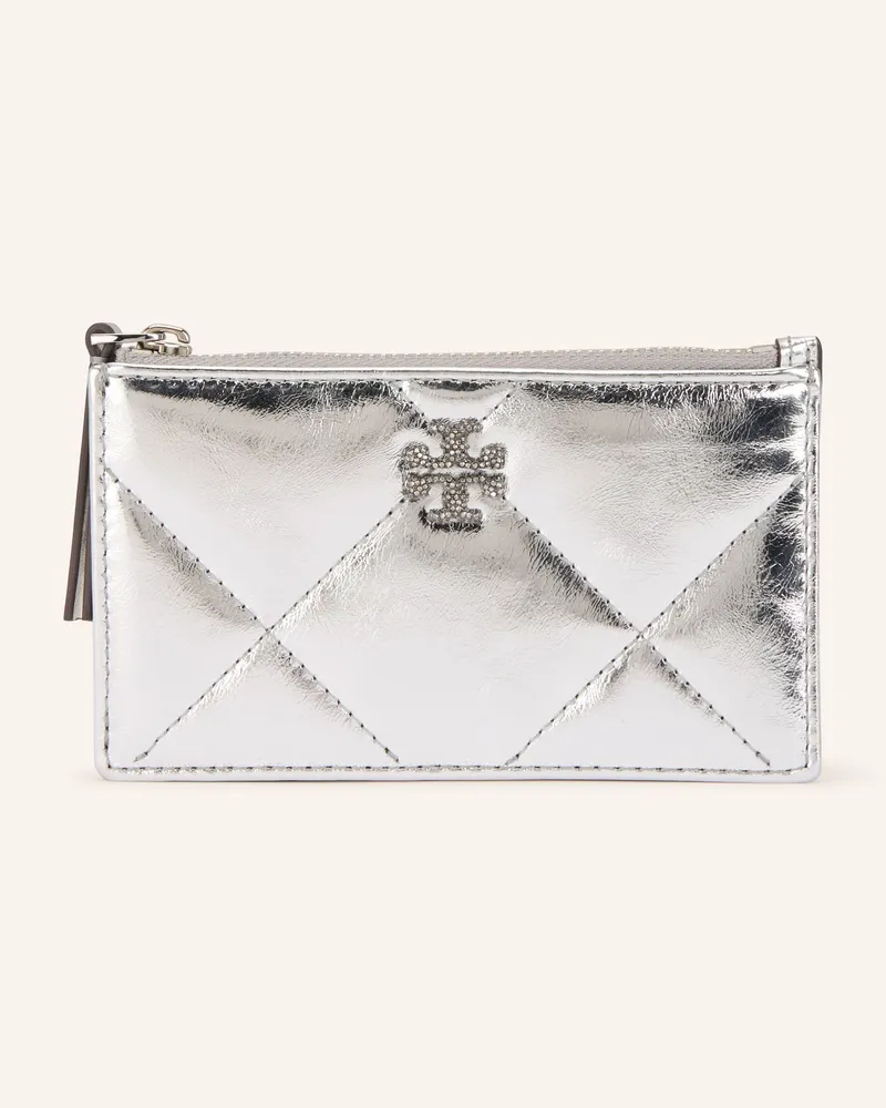 Tory Burch Kartenetui KIRA mit Münzfach Silber