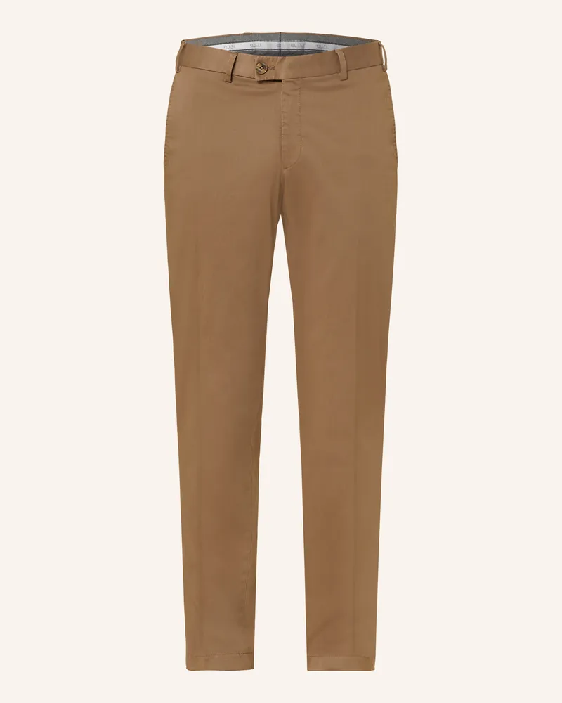 Hiltl Chino Slim Fit beige Braun
