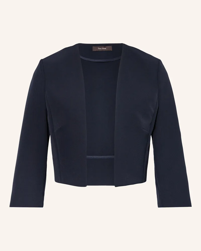 Vera Mont Bolero Mit 3/4-Arm blau Dunkelblau