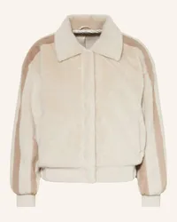 monari Kunstpelz-Jacke Beige