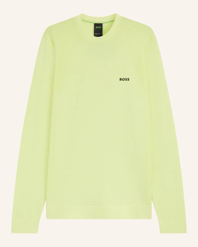 HUGO BOSS Pullover K_MOMENTUM-LITE CN Regular Fit Hellgrün