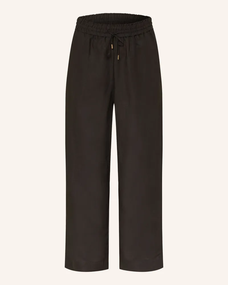 Phase Eight Marlenehose Rowan Mit Leinen schwarz Schwarz
