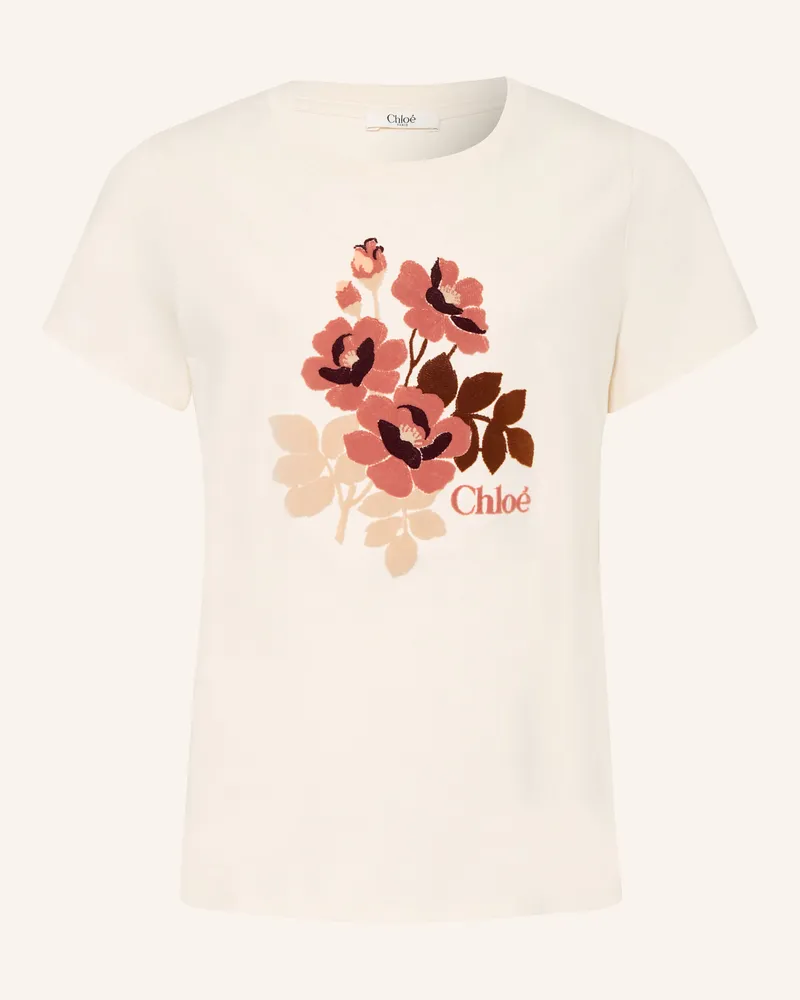 Chloé T-Shirt weiss Creme