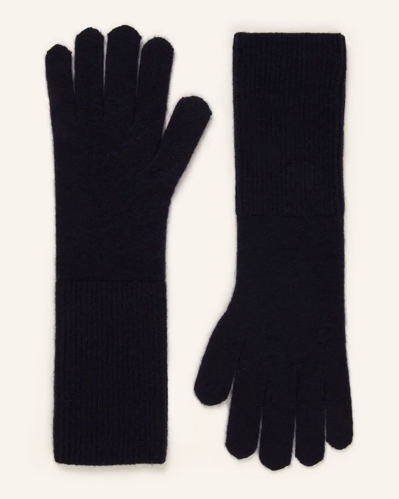 Darling Harbour Handschuhe aus Cashmere Dunkelblau