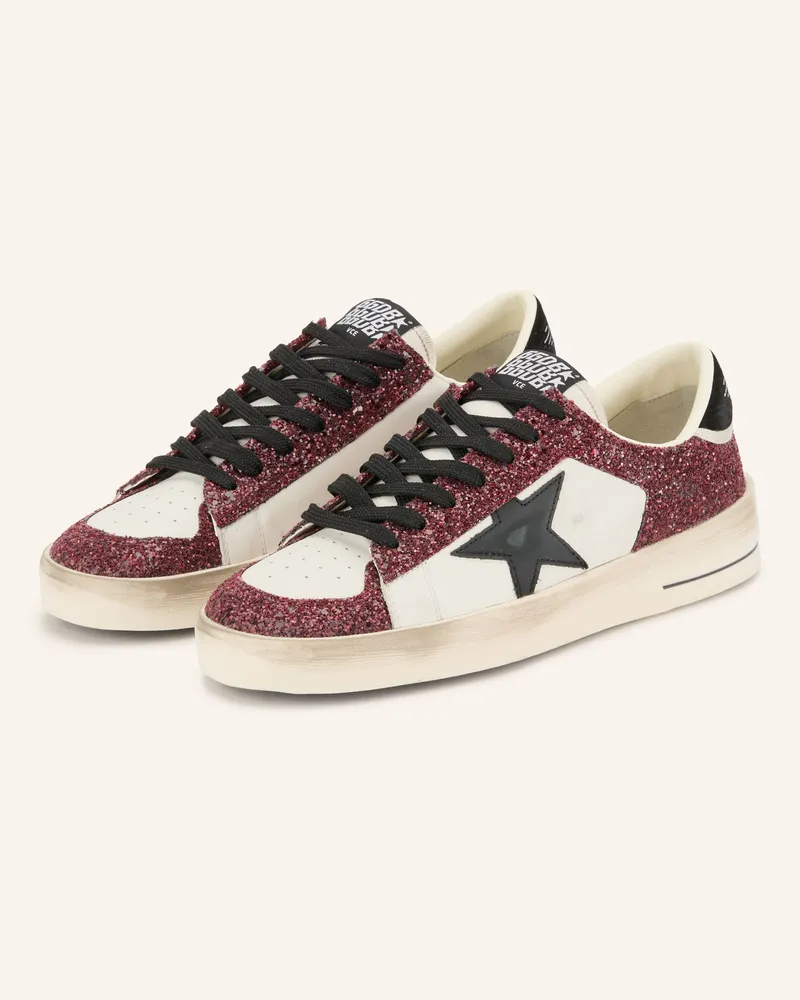 Golden Goose Sneaker Stardan rot Weiss
