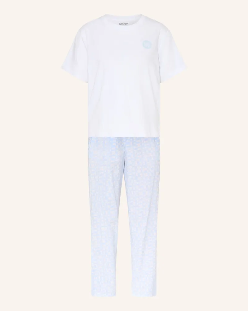 DKNY Schlafanzug Bold City Streets blau Weiss