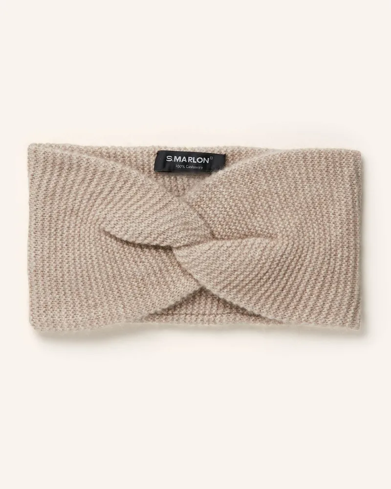 S. Marlon Stirnband Aus Cashmere beige Beige