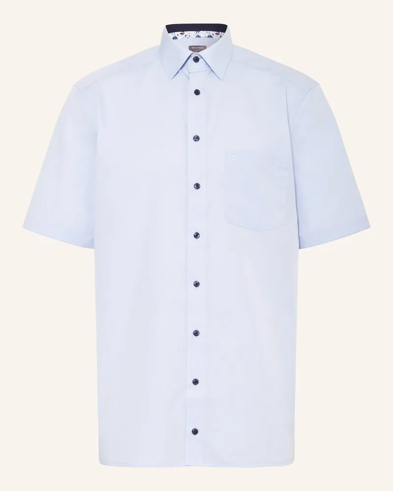 Olymp Kurzarm-Hemd Luxor Comfort Fit blau Hellblau