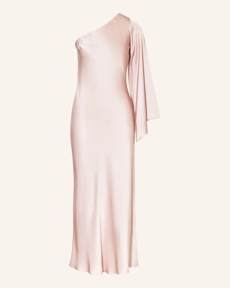 ottod’Ame One-Shoulder-Kleid aus Satin Hellrosa